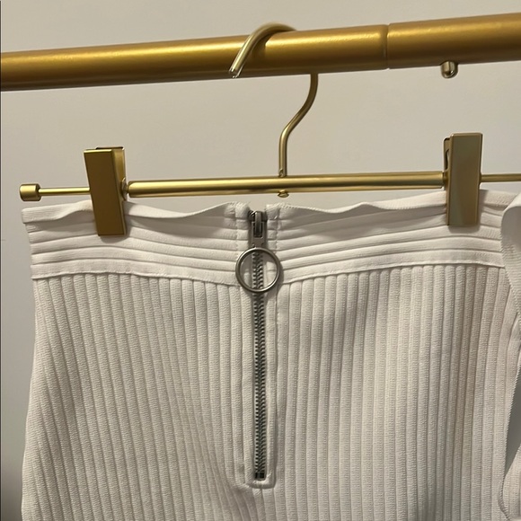 White Ribbed Two-Piece Set - Picture 5 of 6